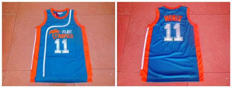 Flint Tropics 11 Ed Monix Blue Semi Pro Movie Stitched Basketball Jersey,We sell and wholesale Flint Tropics 11 Ed Monix Blue Semi Pro Movie Stitched Basketball Jersey on line form chian!